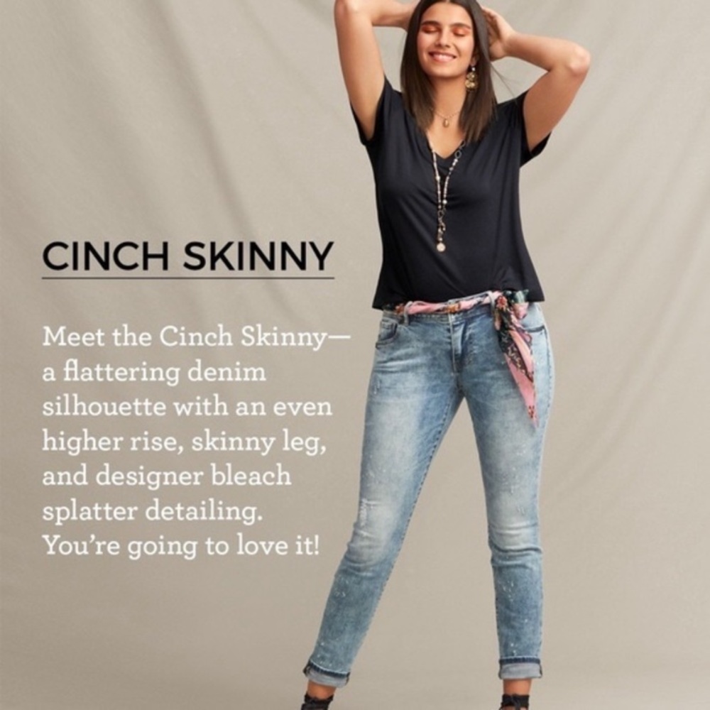 Cabi Cinch skinny distressed jeans 2